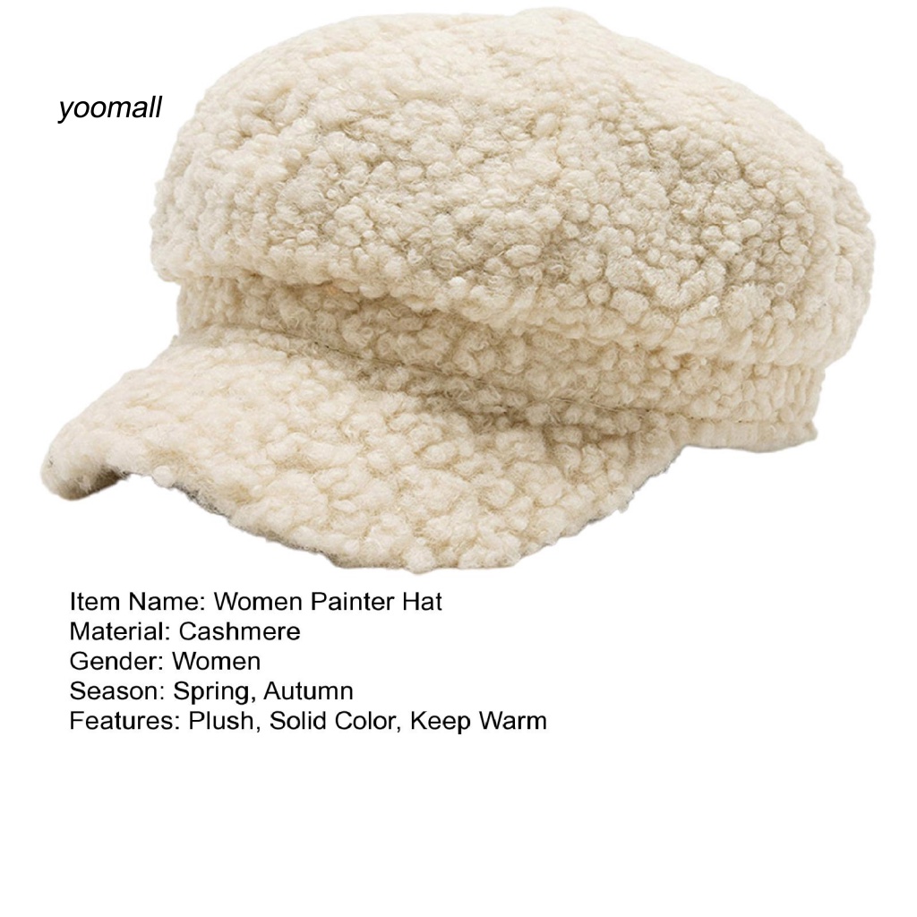 Yo / Mũ Nồi Lông Dày Dặn Màu Trơn Chống Gió Thoải Mái Giữ Ấm Mùa Thu Đông Cho Nữ