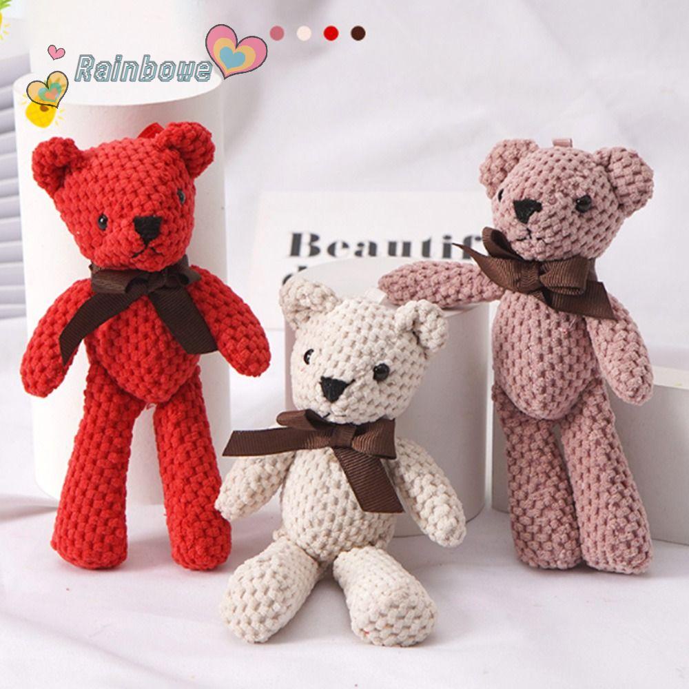 Set 2 Móc Khóa Gấu Nhồi Bông Dễ Thương