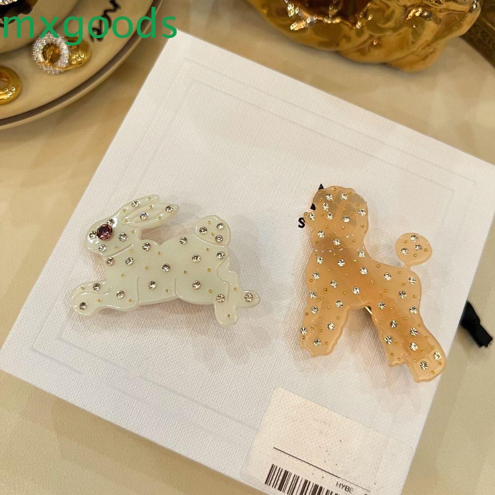 Mxgoods Kẹp Tóc Hình Thỏ Poodle Sáng Tạo Dễ Thương Phong Cách Hàn Quốc Cho NữKẹp Mỏ Vịt Gắn Mỏ Vịt