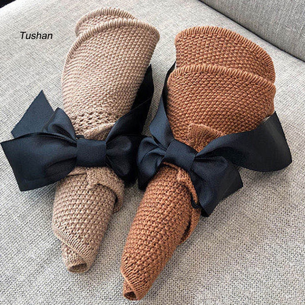 Nón Cối Rộng Vành Chống Tia UV Có Nơ Bảo Vệ Chống Tia Cực Tím Có Thể Gập Lại Cho Nữ