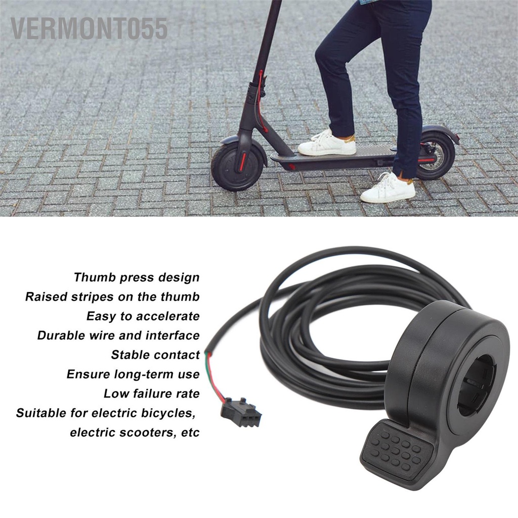 Vermont055 Ngón Tay Cái Sang Số ABS Xe Điện Bộ Điều Khiển Tốc Độ Trọng Lượng Nhẹ Chân Ga Cho Đạp