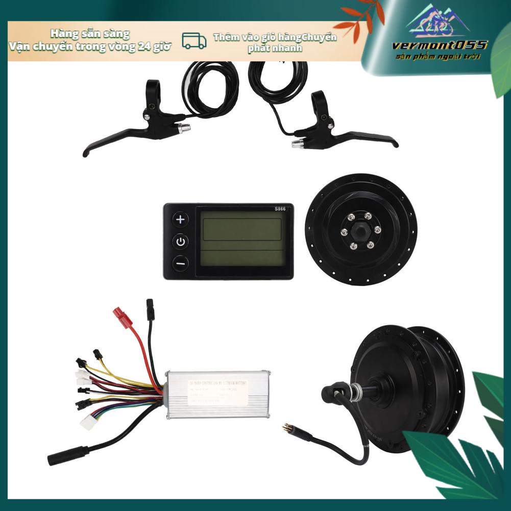 Vermont055 Bộ Chuyển Đổi Xe Đạp Điện 36V 500W Ổ Phía Sau Cho DIY