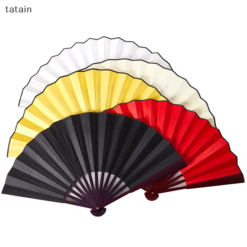 Quạt Xếp Vải Lụa Cầm Tay Phong Cách Trung Hoa Cổ Điển