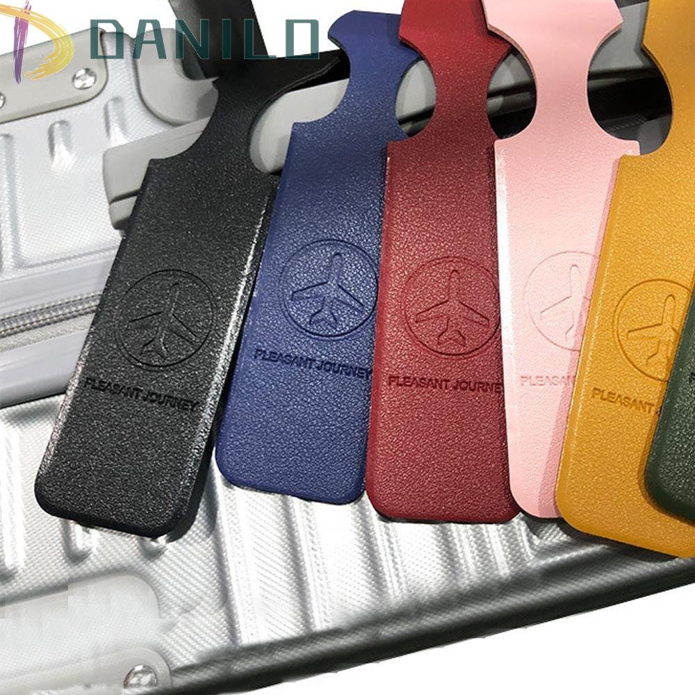 Thẻ Tên Hành Lý Du Lịch DANILO Bằng Da PU Mềm Nhiều Màu Tùy Chọn