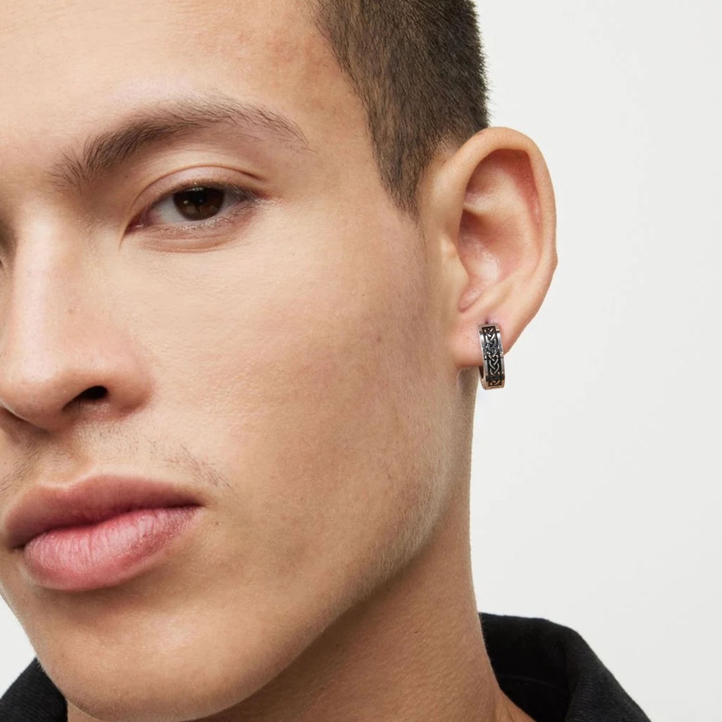 Vnox Bông Tai Thắt Nút Celtic Bằng Thép Không Gỉ Không Phai Màu Phong Cách Retro Cho Nam