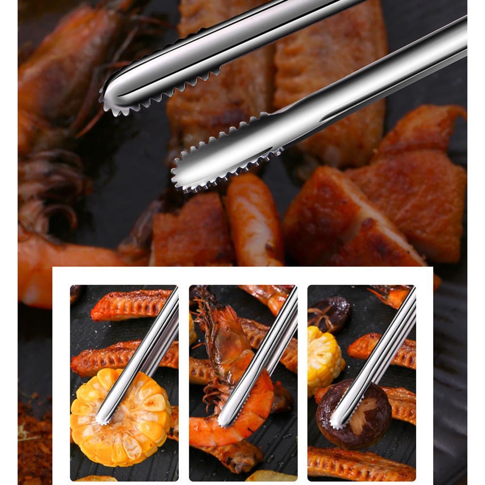 Kẹp Nướng Thịt Bbq Bằng Thép Không Gỉ