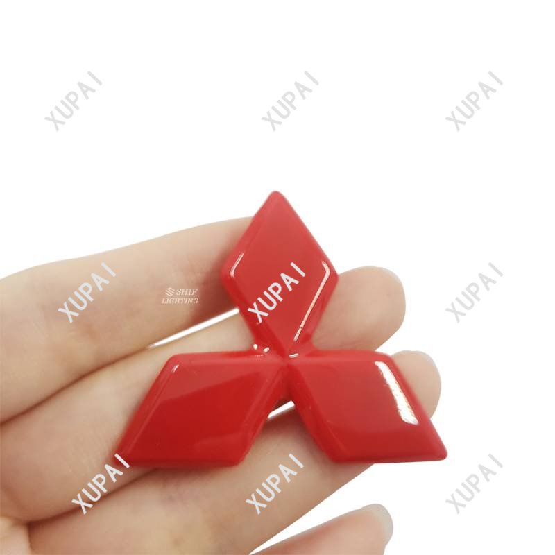 Miếng Dán Logo ABS Trang Trí Vô Lăng Xe Hơi MITSUBISHI 1X