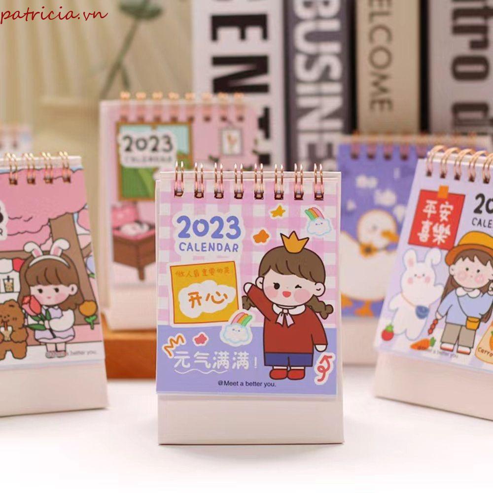 Lịch Để Bàn Họa Tiết Hoạt Hình Dễ Thương