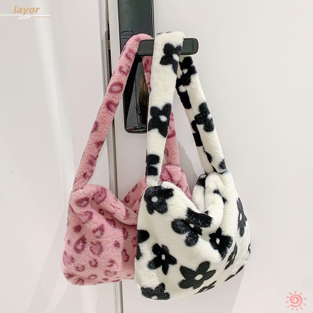 Túi Xách Đeo Vai Phủ Bông Mềm Thời Trang Nữ Sành Điệu