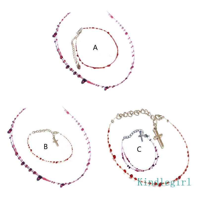 Set 2 Vòng cổ Đeo Cổ Phong Cách Hiphop Đường Phố