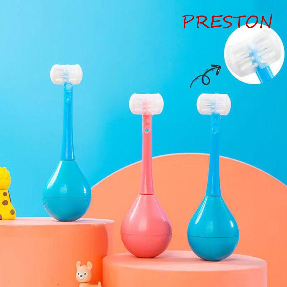 Bàn Chải Đánh Răng Ba Mặt Bằng Silicon Mềm Hình Chữ U Cho Bé