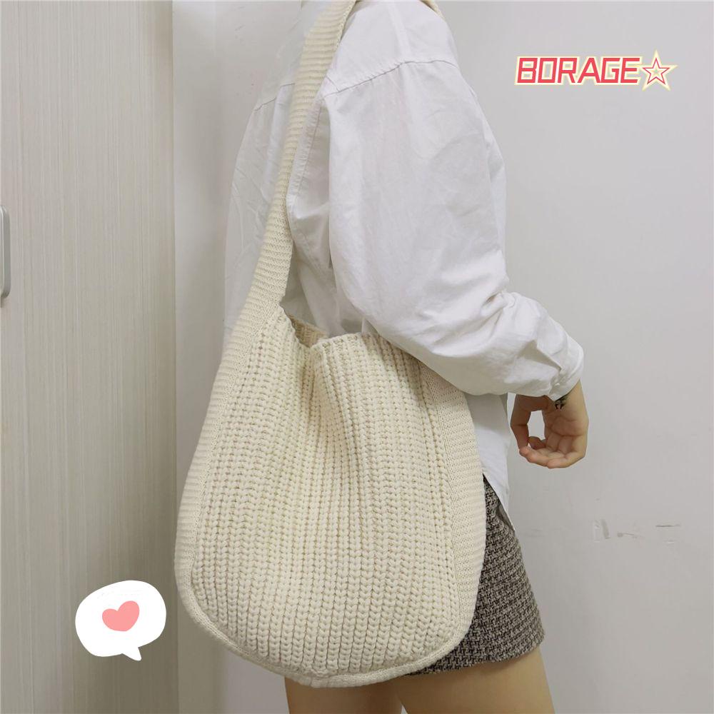 Túi Xách Đan Len Sức Chứa Lớn Thời Trang Cho Nữ