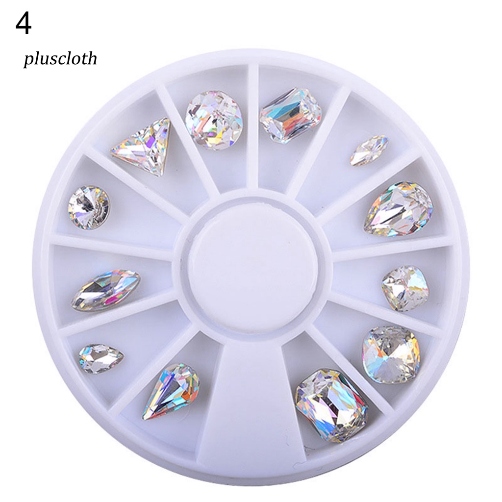 Hạt Đá Thủy Tinh 3D Nhiều Màu Tự Trang Trí Móng Tay