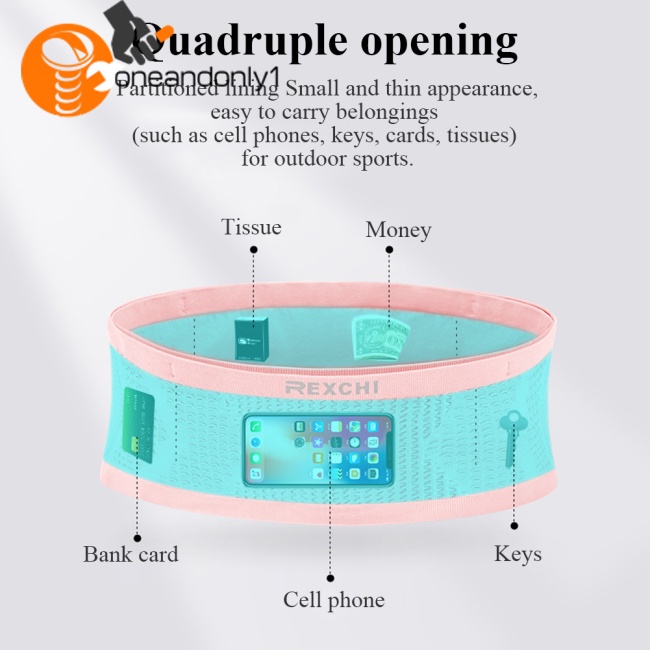 Túi Đựng Điện Thoại Đeo Hông Chống Trượt Cỡ Lớn Thoáng Khí Cho Nam Nữ