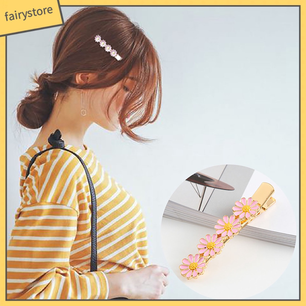 Kẹp Tóc Hình Chú Ong Và Hoa Xinh Xắn Cho Nữ