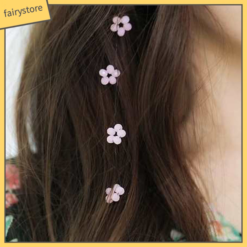 Lược Bện Tóc Vô Hình Đính Hoa Xinh Xắn Cho Nữ