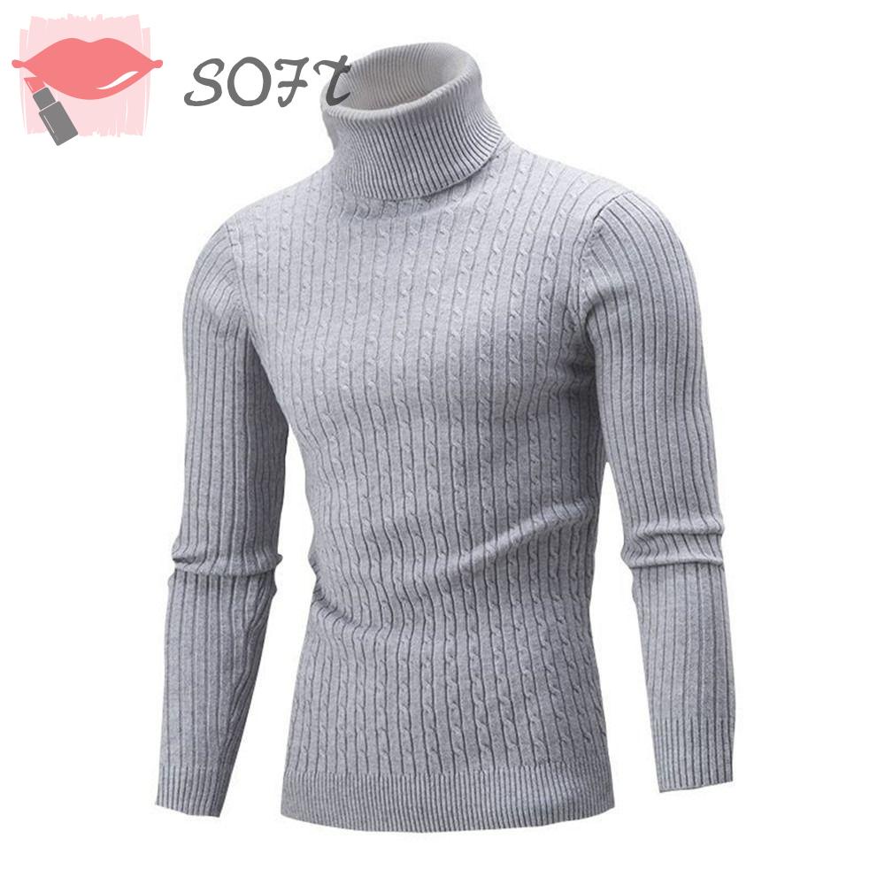 Áo Sweater Cổ Lọ Tay Dài Ấm Áp Thời Trang Cho Nam Giới