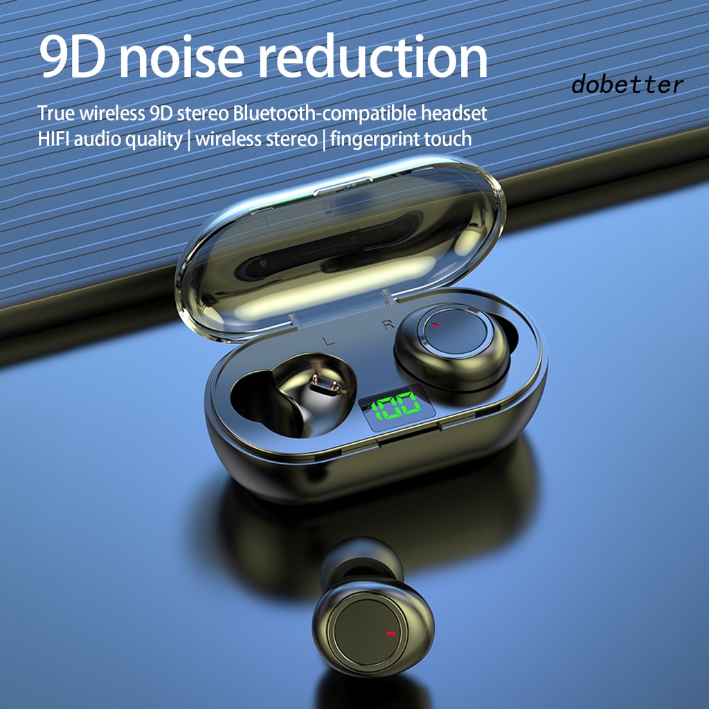 1 Bộ Tai Nghe Nhét Tai Không Dây Giảm Tiếng Ồn Màn Hình LED Âm Thanh Nổi HiFi