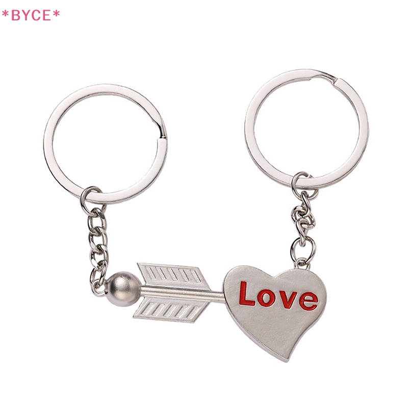 1 Cặp Móc Khóa Hình Mũi Tên Và Nút Bần Bằng Hợp Kim Sáng Tạo Cho Cặp Đôi Mới