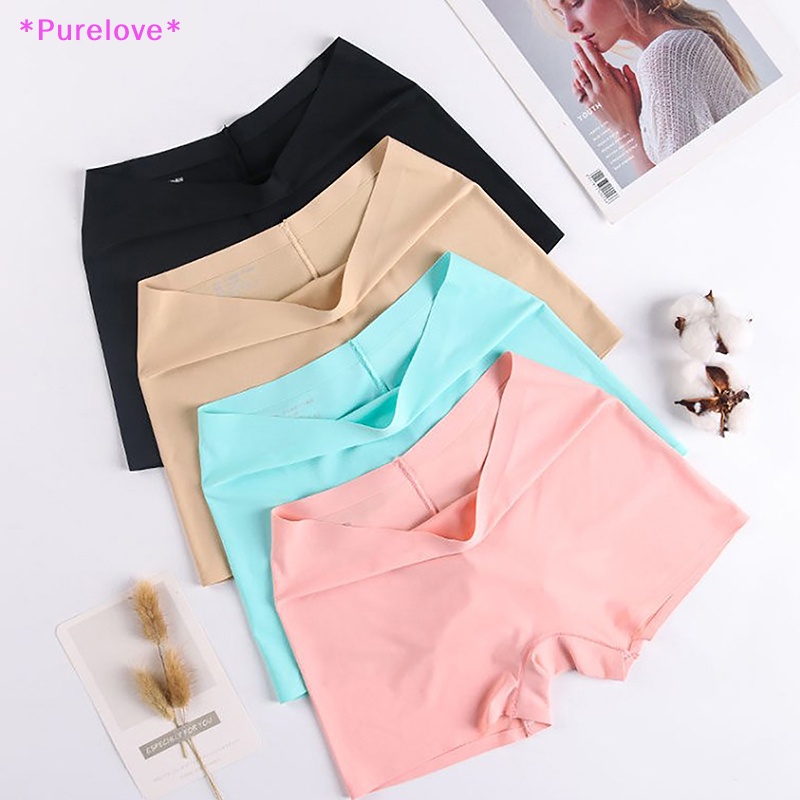 Quần Lót Boxer Vải Cotton Mỏng Không Đường May Thiết Kế Dễ Thương Cho Nữ Mới