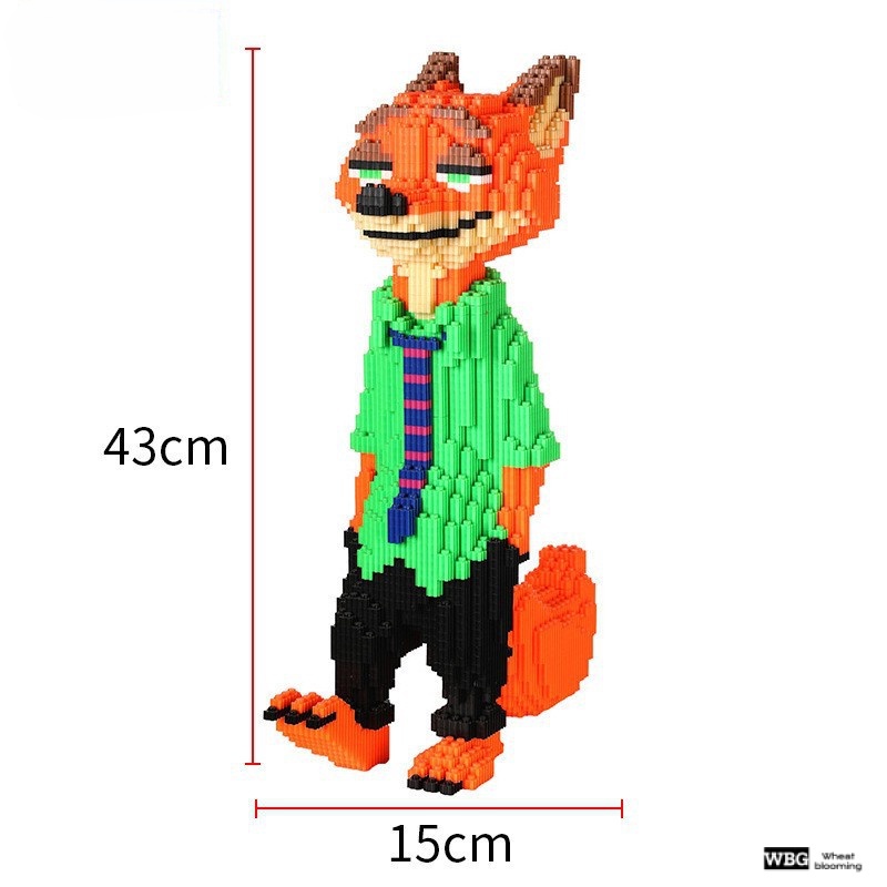 Bộ Đồ Chơi Lắp Ráp Lego Hình Chú Cáo / Thỏ Dễ Thương Cho Bé