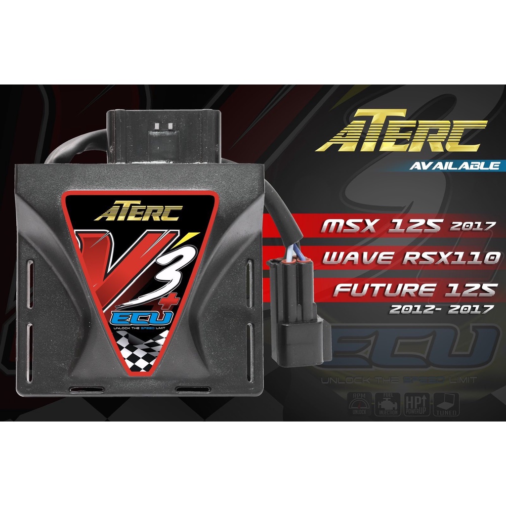 Ecu ATE RACING V3 Plug WINNER SONIC / WAVE / RSX /  MSX FUTURE 125 / E