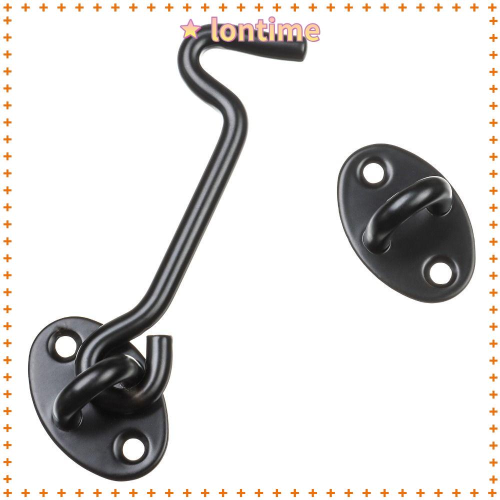 Chốt Khóa Cửa Trượt Bằng Thép Không Gỉ 4 Inch Kèm Móc Tiện Dụng