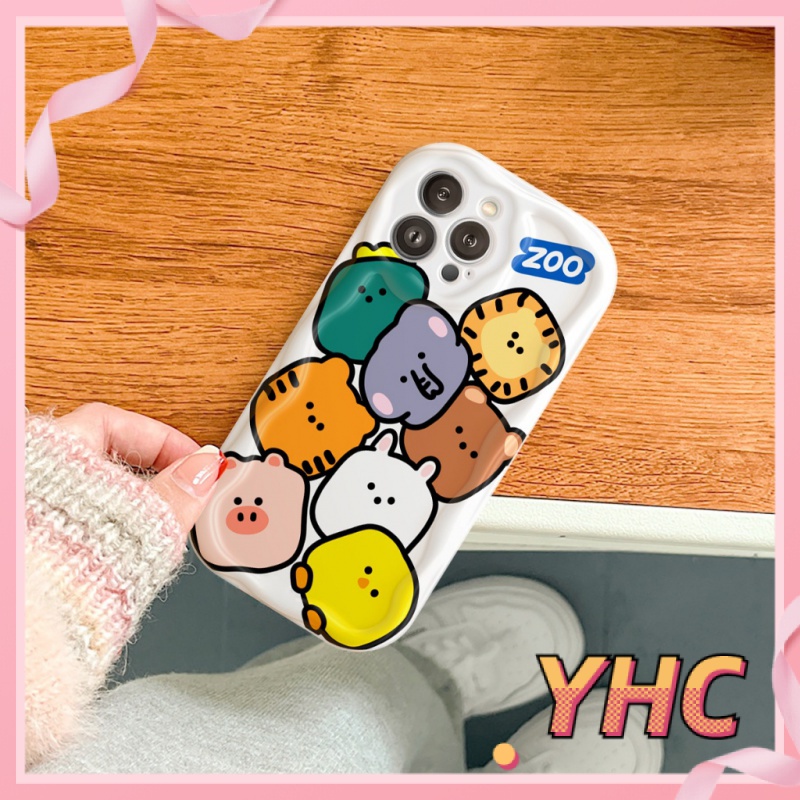 Ốp Lưng iPhone Bánh quy graffiti, động vật và quái vật bong bóng đáng yêu, viền sóng 3D, vỏ điện thoại máy ảnh chống rung Cho Iphone 6 / 6S / 6splus / se / 7 / 7plus / 8 / 8plus / X / xs / xsmax / 11 / 12 / 13 / 14 / Plus / pro / pro max-217