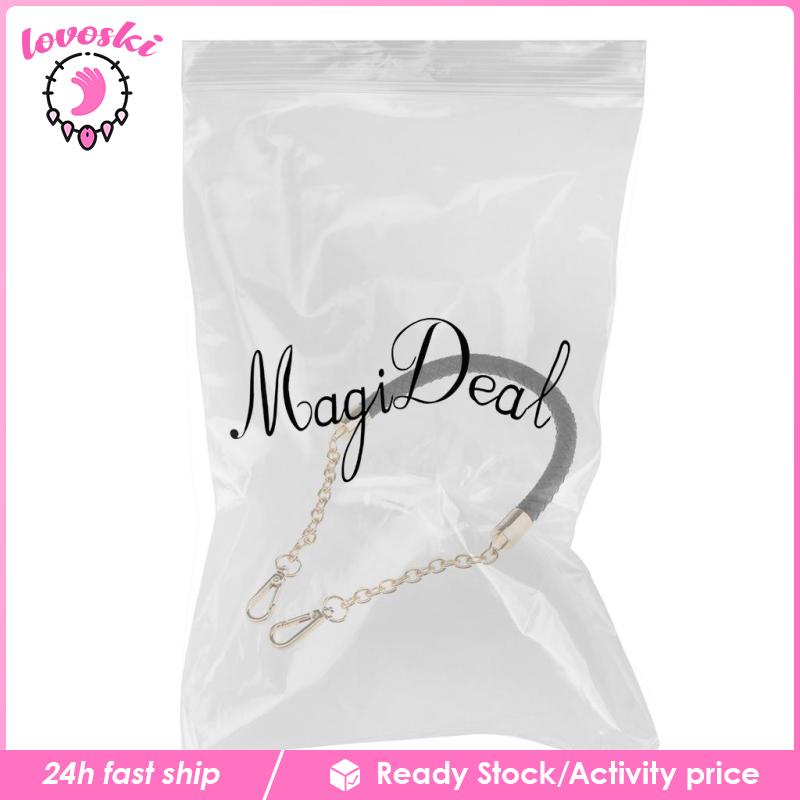 Dây Đeo Túi Xách Bằng Da PU Màu Đen Sang Trọng