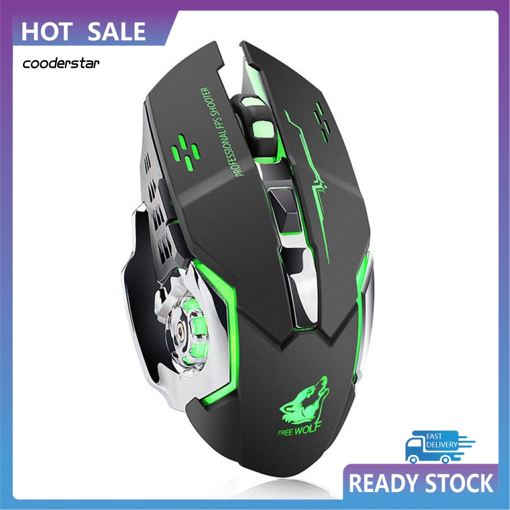 Chuột Không Dây Chơi Game Có Đèn Led Có Thể Sạc Lại Tiện Dụng