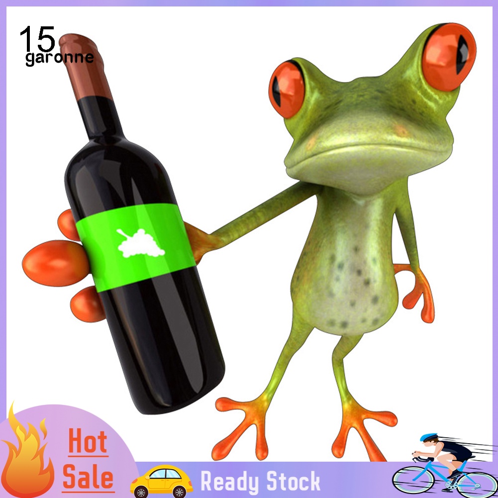 Nhãn Dán Trang Trí Thân Xe Họa Tiết Hoạt Hình Ếch 3D Vui Nhộn