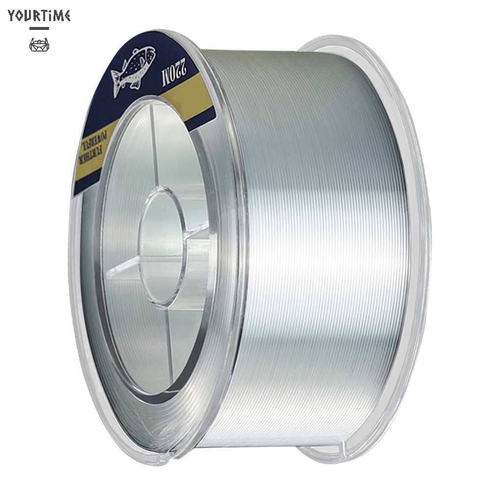 Cuộn Dây Câu Cá Trong Suốt Bằng Nilon Dài 220m