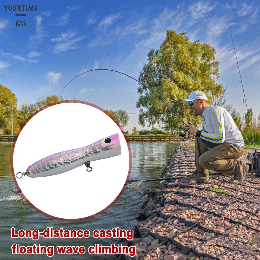 Mồi Giả Câu Cá 3D Bằng Gỗ 135mm