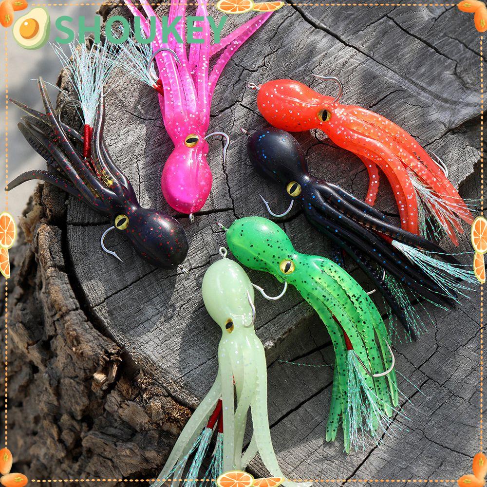 Mồi Câu Cá Giả Hình Bạch Tuộc Đuôi Dài Chuyên Dùng