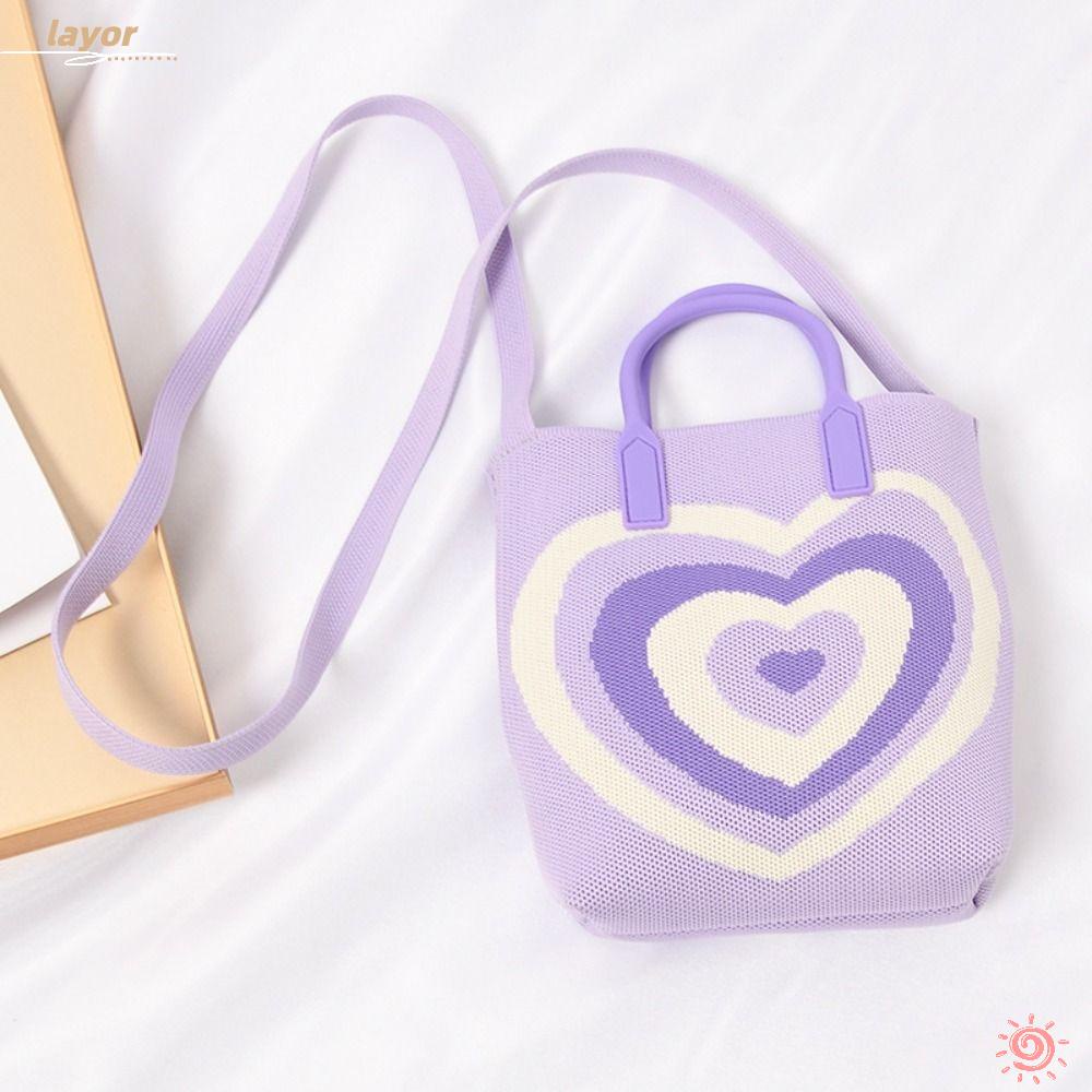 Túi Đeo Chéo Vai Họa Tiết Hình Học Thắt Nút Thủ Công Màu Sắc Giản Dị