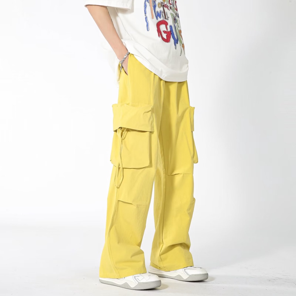 Quần Yếm Ống Rộng Lưng Cao Phong Cách Hip Hop Đường Phố Mỹ Thời Trang Mùa Hè Hàng Mới Dành Cho Bạn Nữ