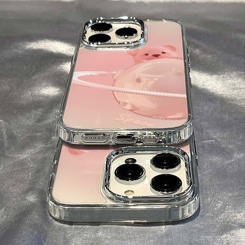 ✅Ốp Điện Thoại Mềm Hình Gấu Và Hành Tinh Cho Apple iPhone max814pro plus7 7 814Pro121311Chống Sốc Đơn Giản / T6Tii T6TI