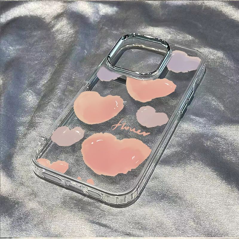 ✅Ốp Điện Thoại Mềm Chống Sốc In Hình Trái Tim Cho Iphone plus max / iPhone1213 118 714pro F9XB