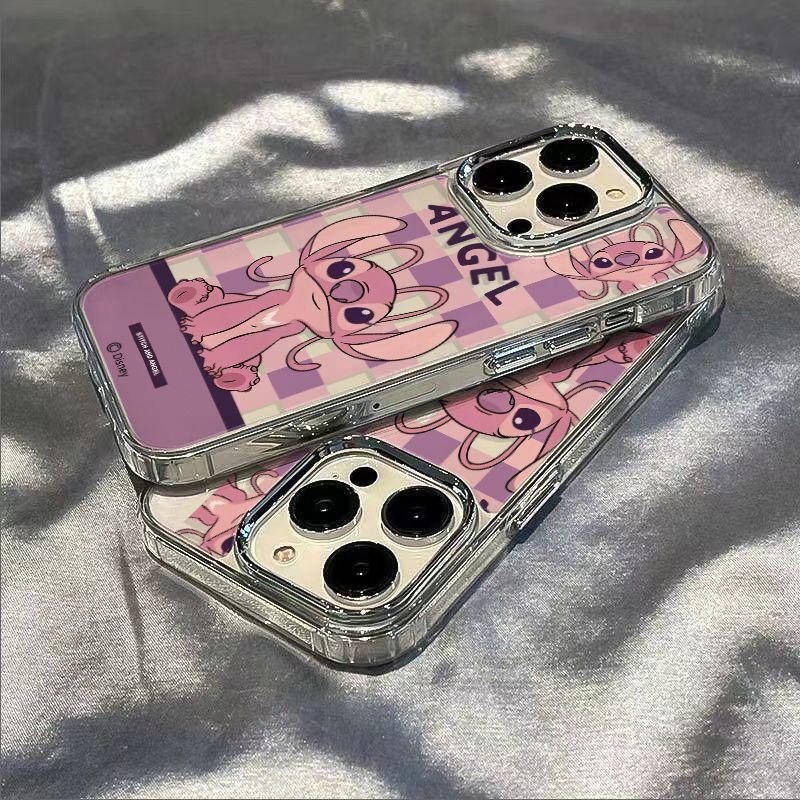 ✅Ốp Điện Thoại Dẻo Họa Tiết Kẻ Sọc Màu Tím Đơn Giản Chống Sốc Cho Iphone 7 13 14pro plus11maxiPhone12 8 1AE5