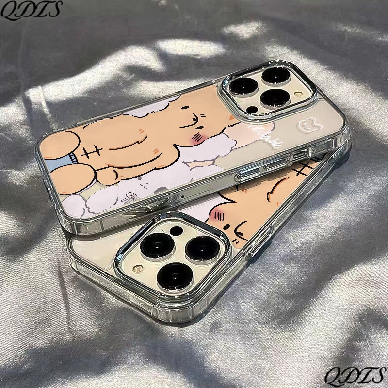 ✅Ốp Điện Thoại Mềm Chống Sốc In Hình Gấu Thỏ 13 Kiểu Đơn Giản Cho iPhone 11714 Pro 12Xs 8