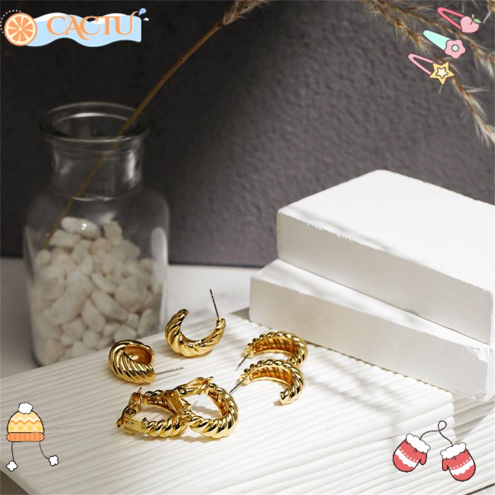 Khuyên Tai Dạng Vòng Xoắn Ốc Thời Trang Cho Nữ