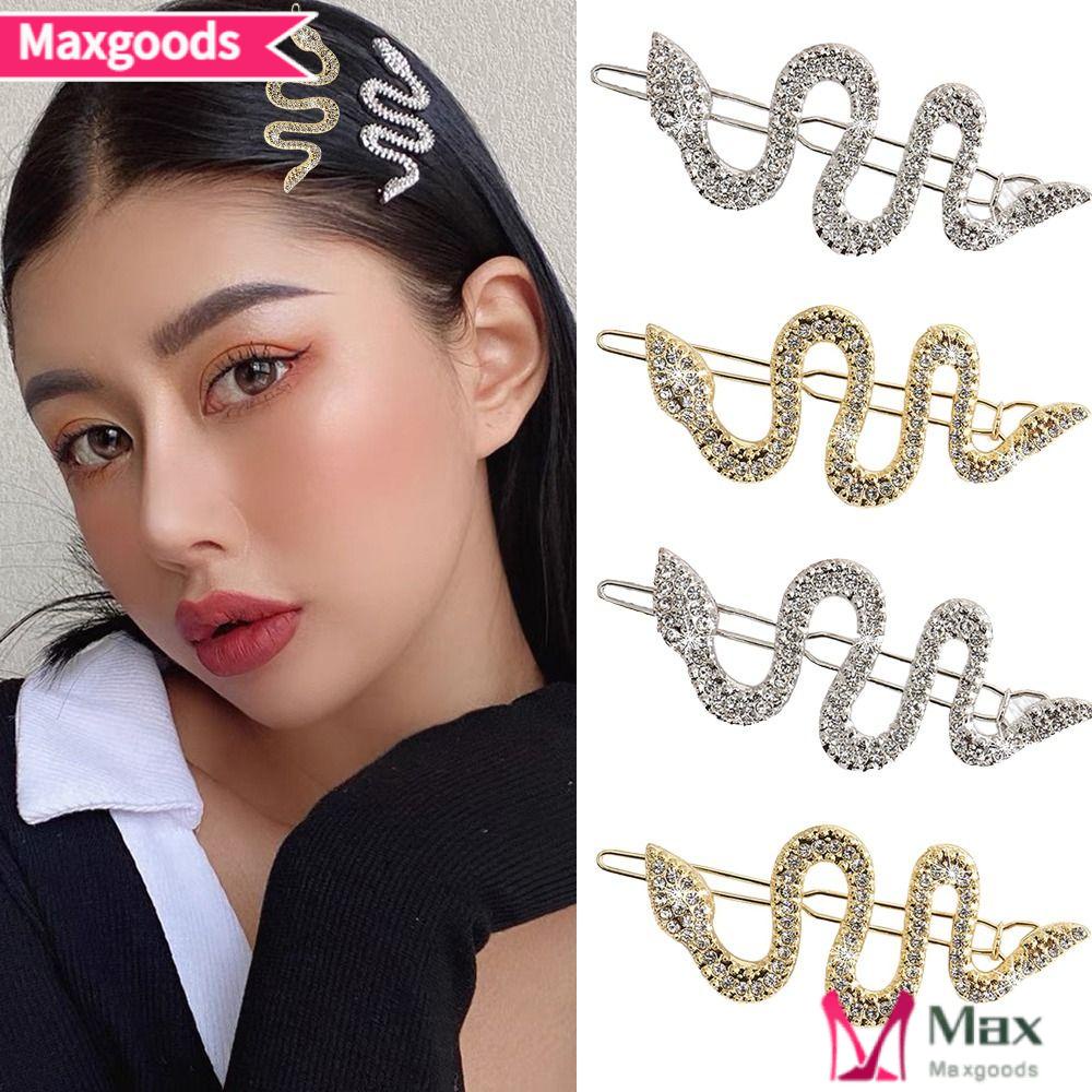 1 Kẹp Tóc Trang Điểm Xinh Xắn MAXG|Phụ Kiện Kim Loại Trang Trí Xinh Xắn Chất Lượng|Kẹp Tóc Bên Hông Phong Cách Cổ Điển