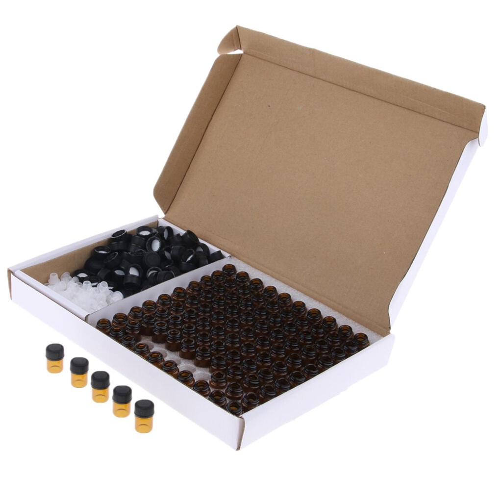 Bình Rỗng Đựng Tinh Dầu Dạng Lỏng Chống Rò Rỉ Màu Hổ Phách