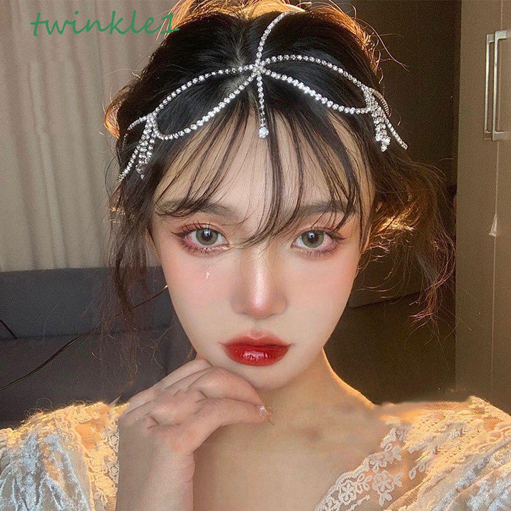 Băng Đô Cài Tóc Đính Đá Hình Giọt Nước Lấp Lánh|Khăn Quàng Cổ Phong Cách Hàn Quốc