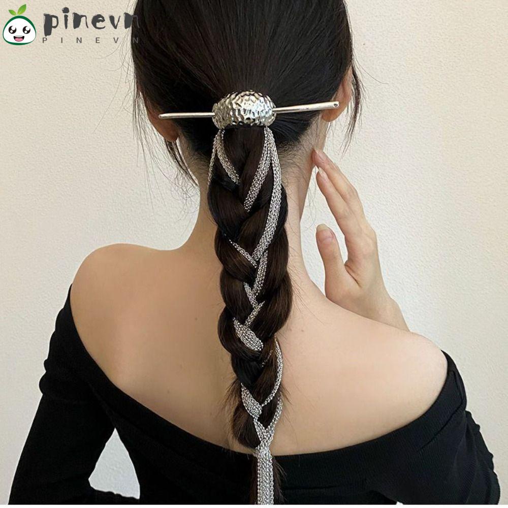 PINEVN Kẹp Tóc Dạng Chuỗi Dài Phong Cách Hip Hop Cho Nữ