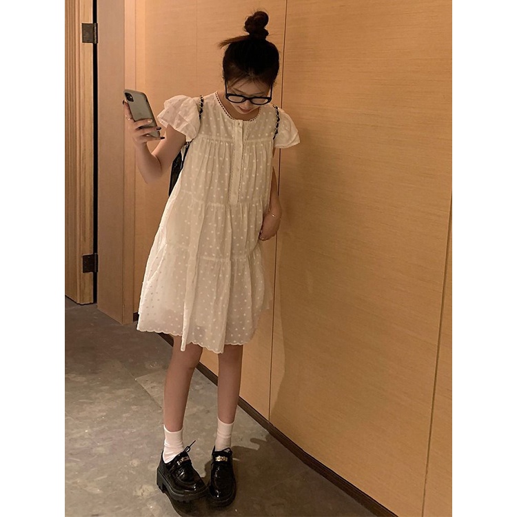 Đầm Búp Bê Mỏng Che Bụng Thời Trang Mùa Hè 2023 Dễ Thương Dành Cho Bạn Nữ # 1