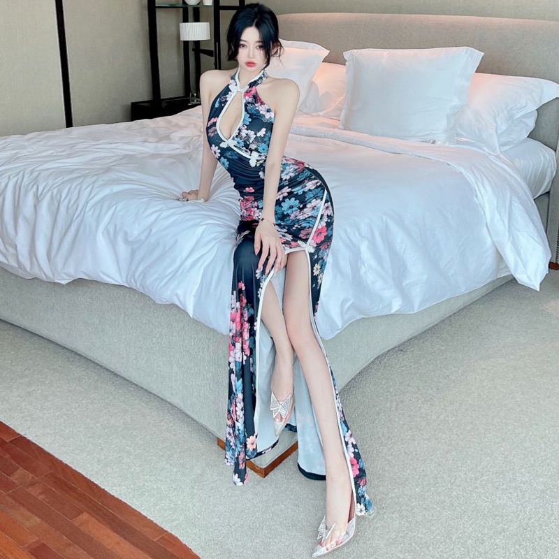 Đầm Sườn Xám Dáng Dài Thời Trang 2023 0012