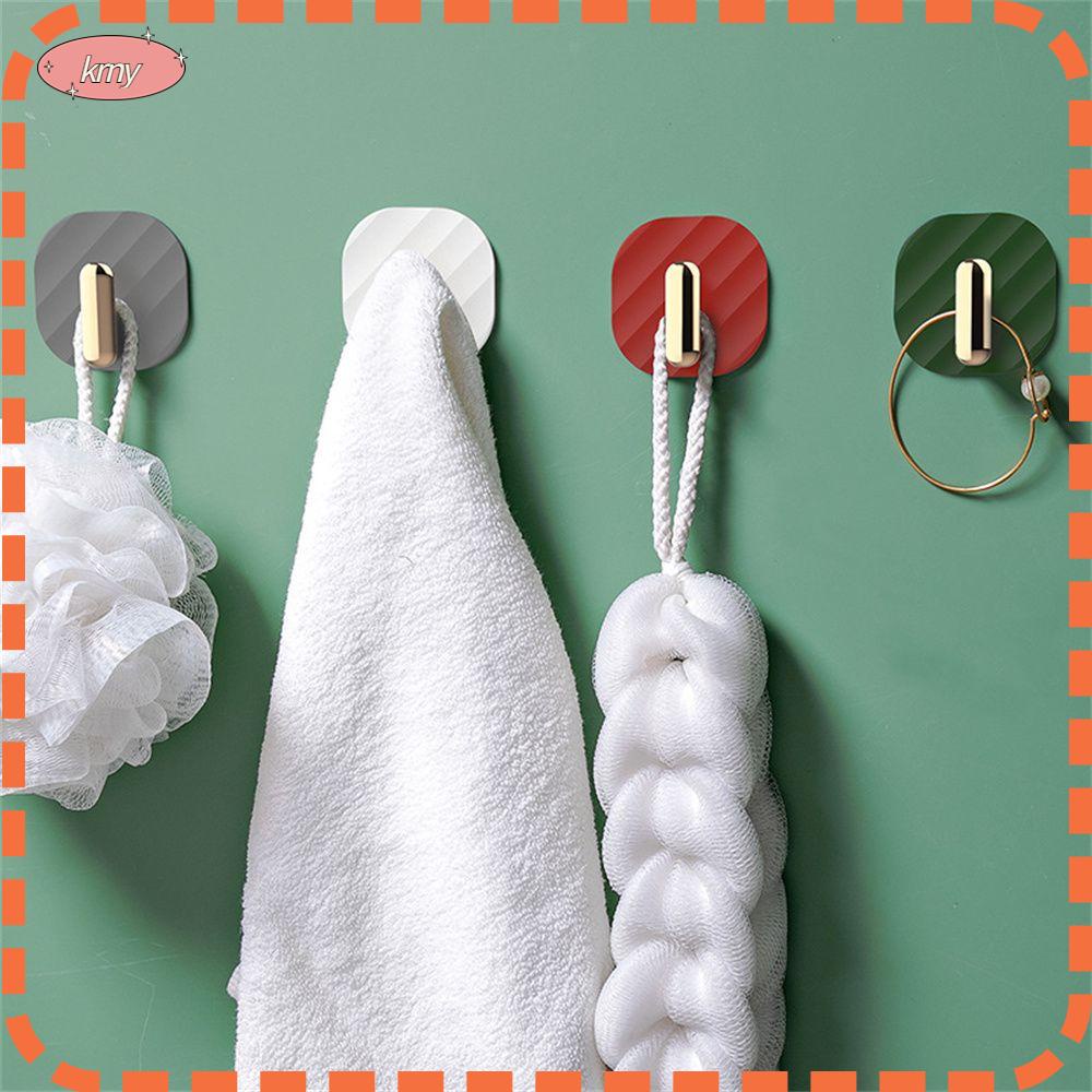 Set 4 Móc Treo Đồ Dán Tường Chịu Tải Nặng Có Giác Hút Cho Nhà Bếp Nhà Tắm