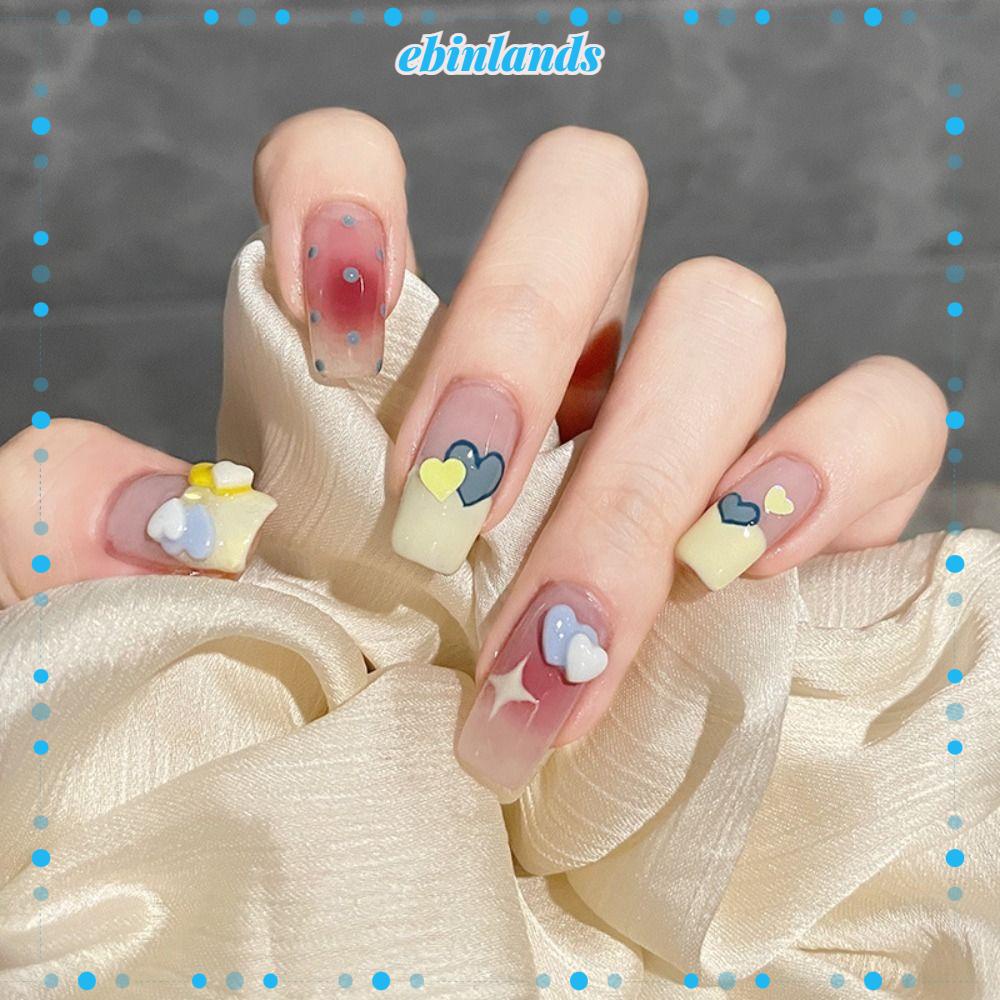 Bộ 24 Móng Tay Giả Che Phủ Toàn Diện Tháo Rời Được DIY