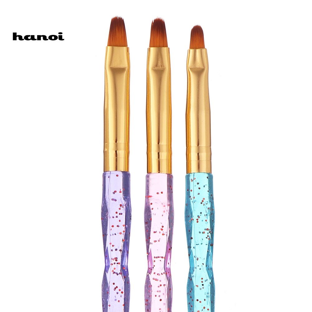 Set 3 Cọ Vẽ Trang Trí Móng Tay Nghệ Thuật Chuyên Dụng